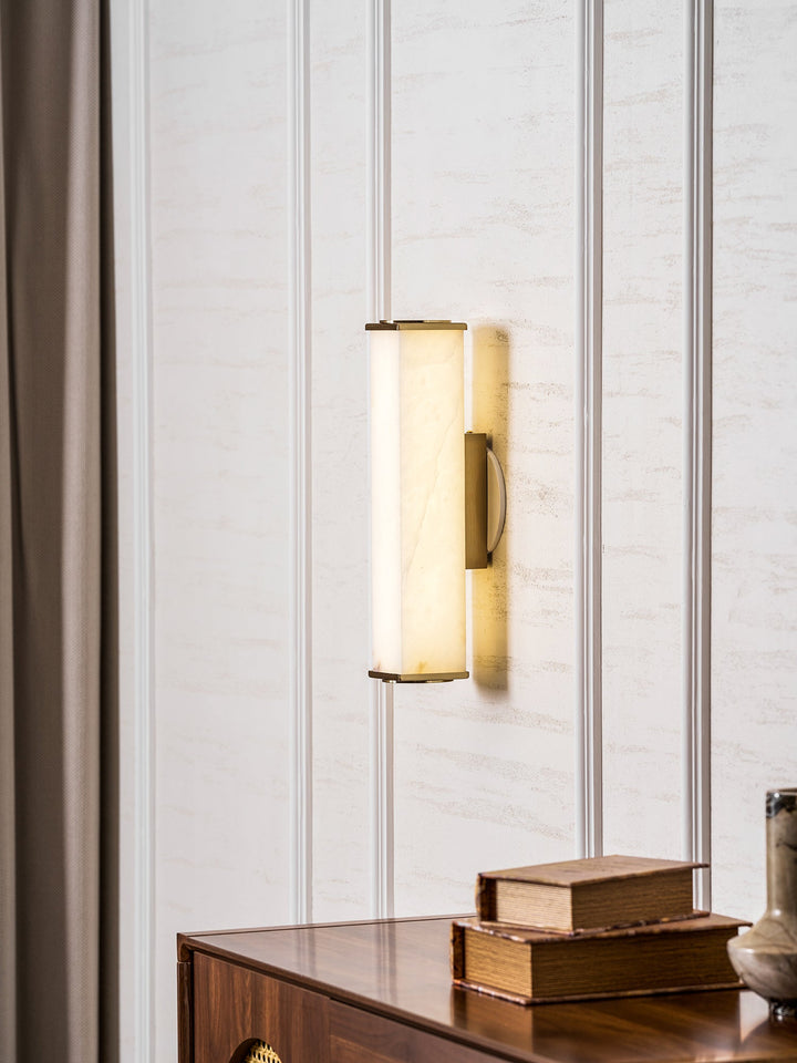 Cuboid Alabaster Wall Light