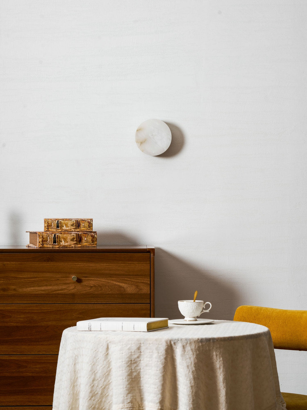 Cylindrical Alabaster Wall Light