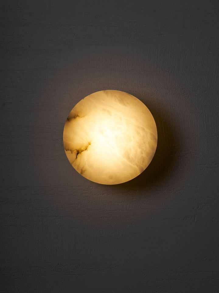 Cylindrical Alabaster Wall Light