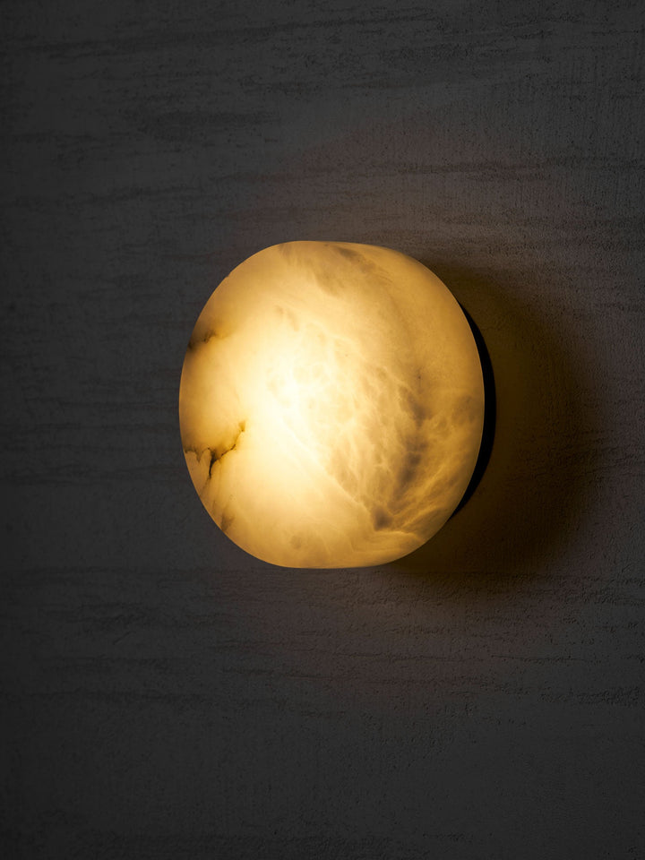 Cylindrical Alabaster Wall Light