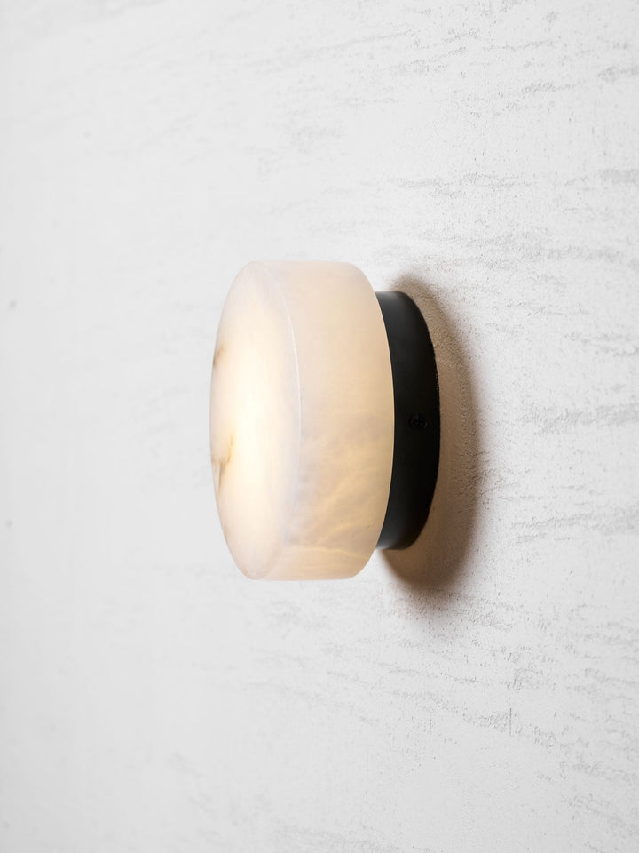 Cylindrical Alabaster Wall Light