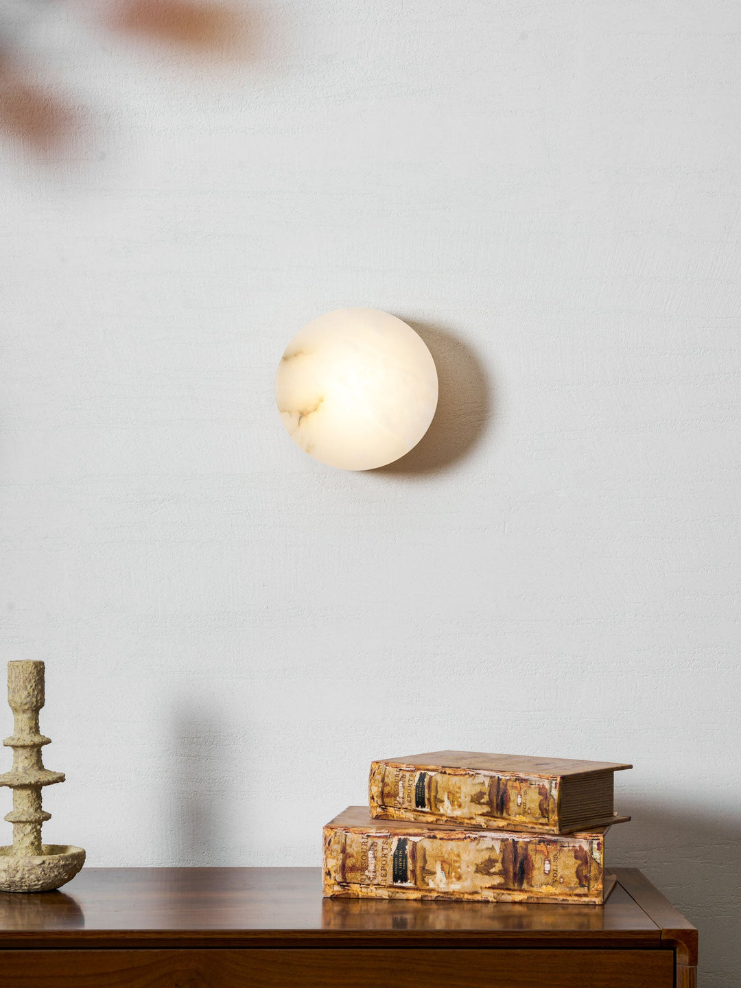 Cylindrical Alabaster Wall Light