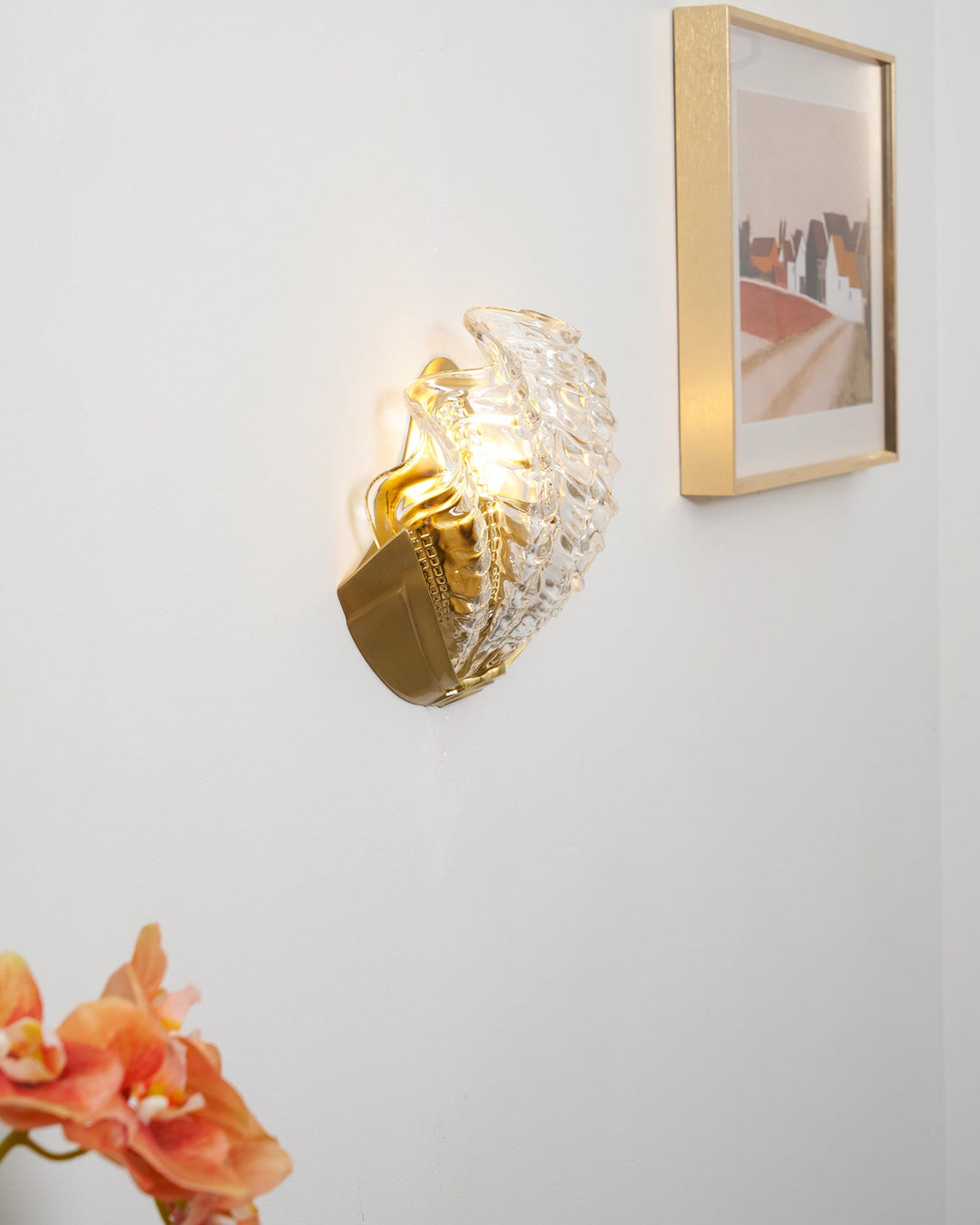 Art Deco Scallop Wall Light