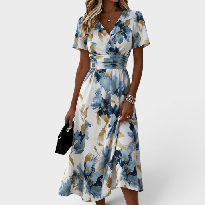BLOEMEN WRAP JURK VOOR VROUWEN