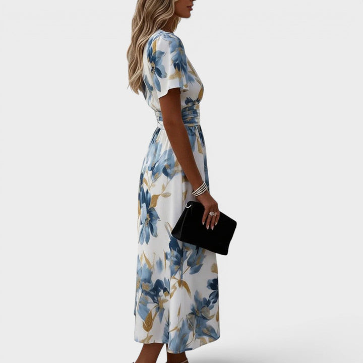 BLOEMEN WRAP JURK VOOR VROUWEN