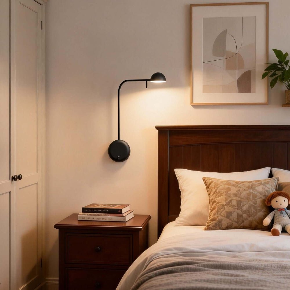 Disc Base Dome Wall Sconce