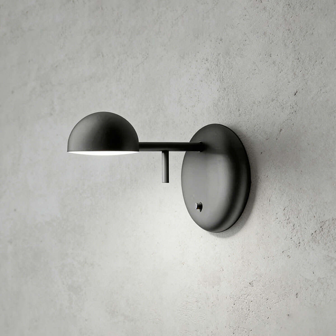 Disc Base Dome Wall Sconce