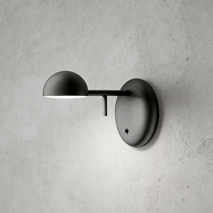 Disc Base Dome Wall Sconce