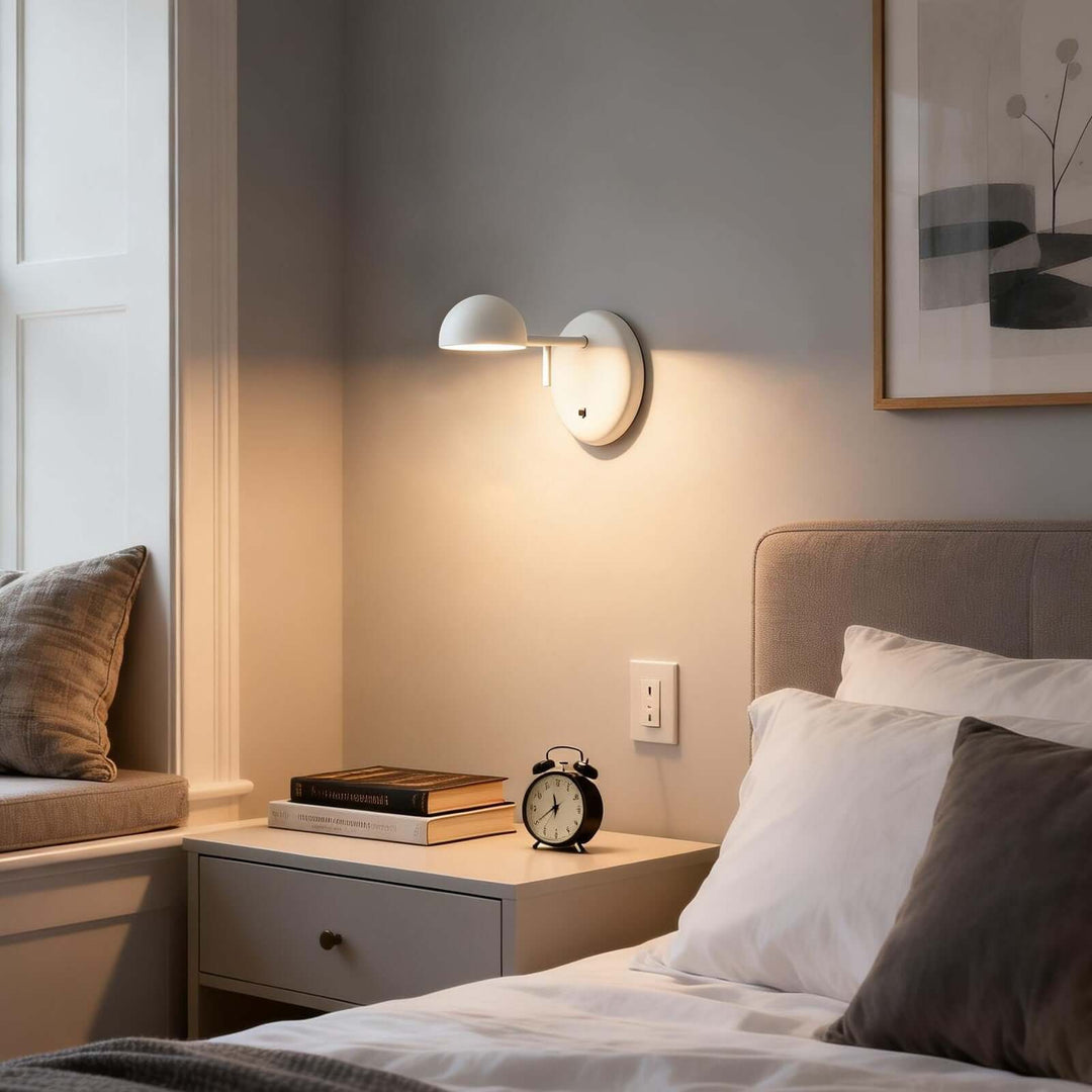 Disc Base Dome Wall Sconce