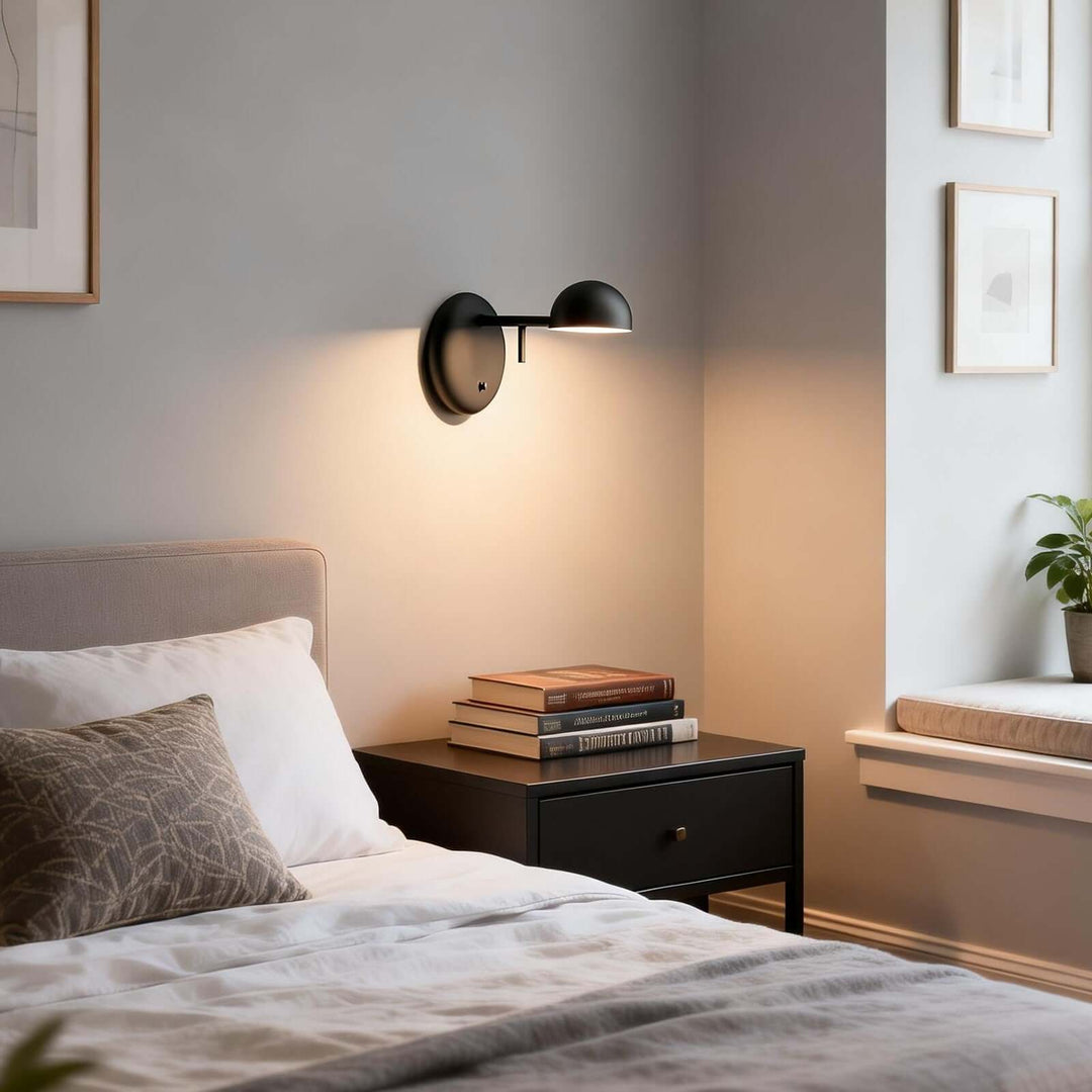 Disc Base Dome Wall Sconce