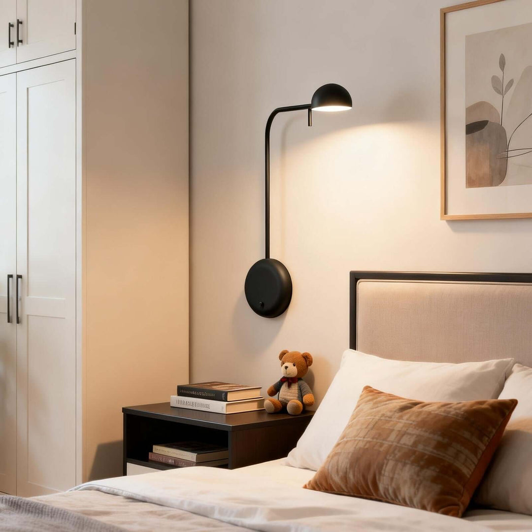 Disc Base Dome Wall Sconce
