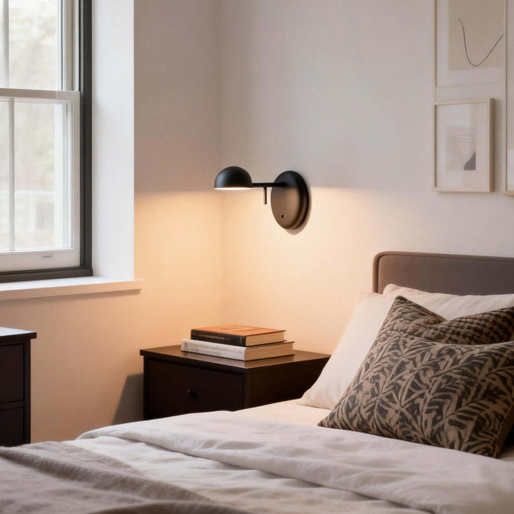 Disc Base Dome Wall Sconce