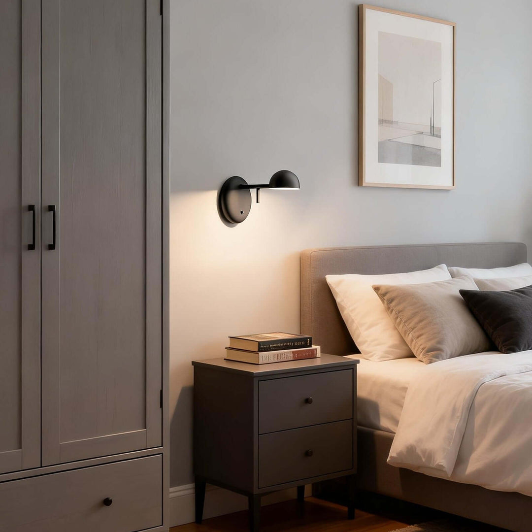 Disc Base Dome Wall Sconce