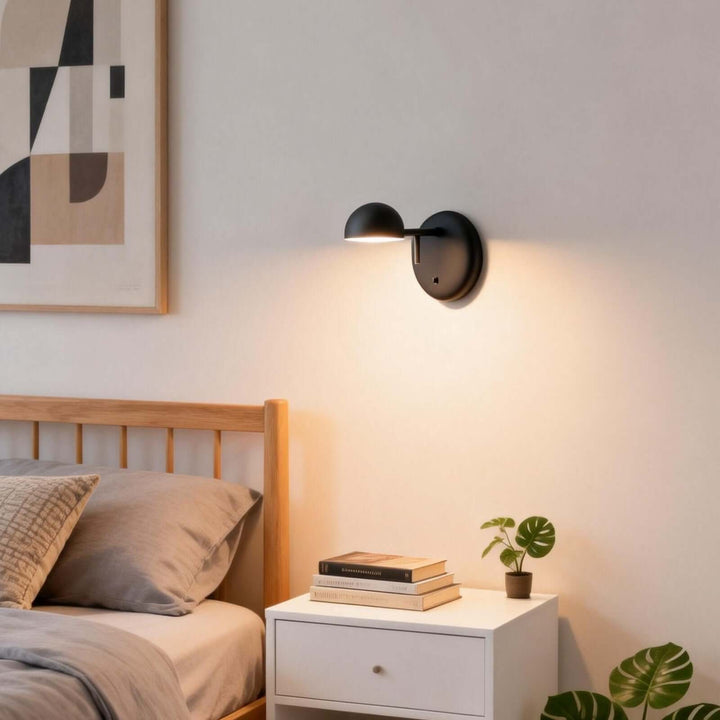 Disc Base Dome Wall Sconce