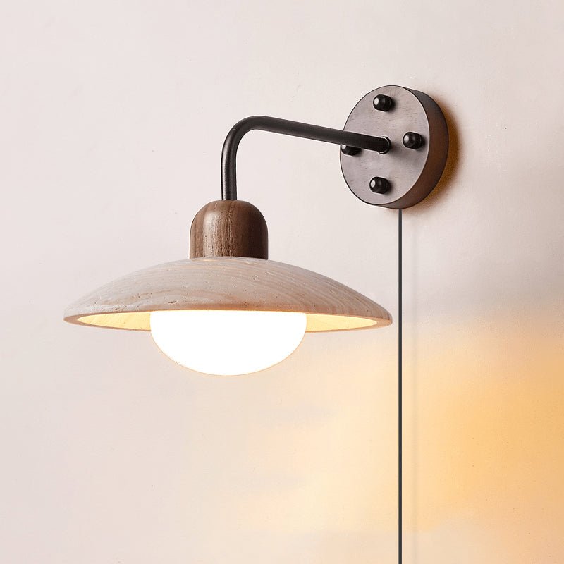 Dome Arm Plug-in Wall Lamp