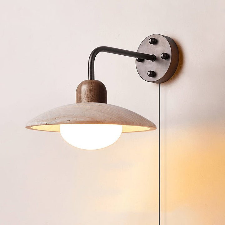 Dome Arm Plug-in Wall Lamp