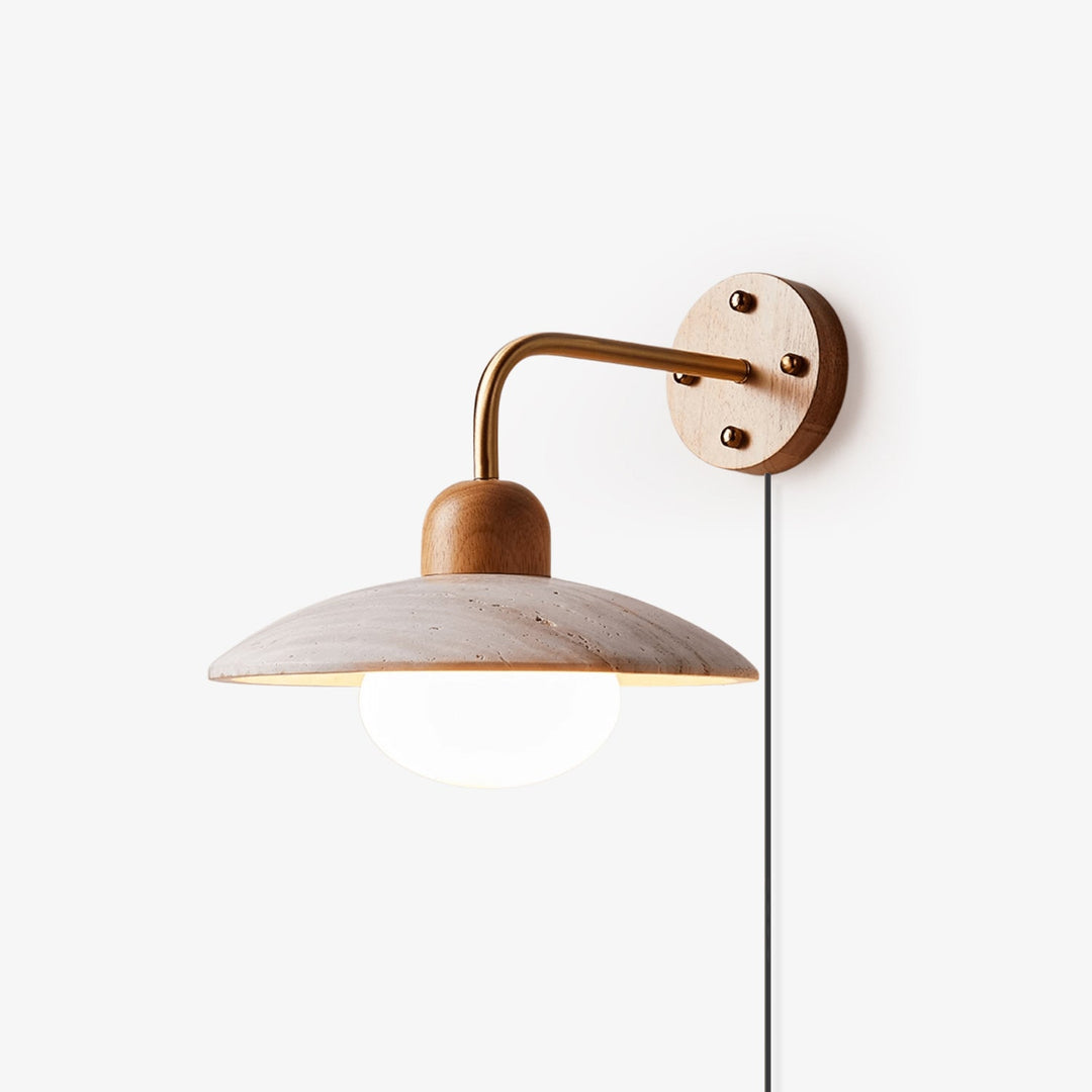 Dome Arm Plug-in Wall Lamp