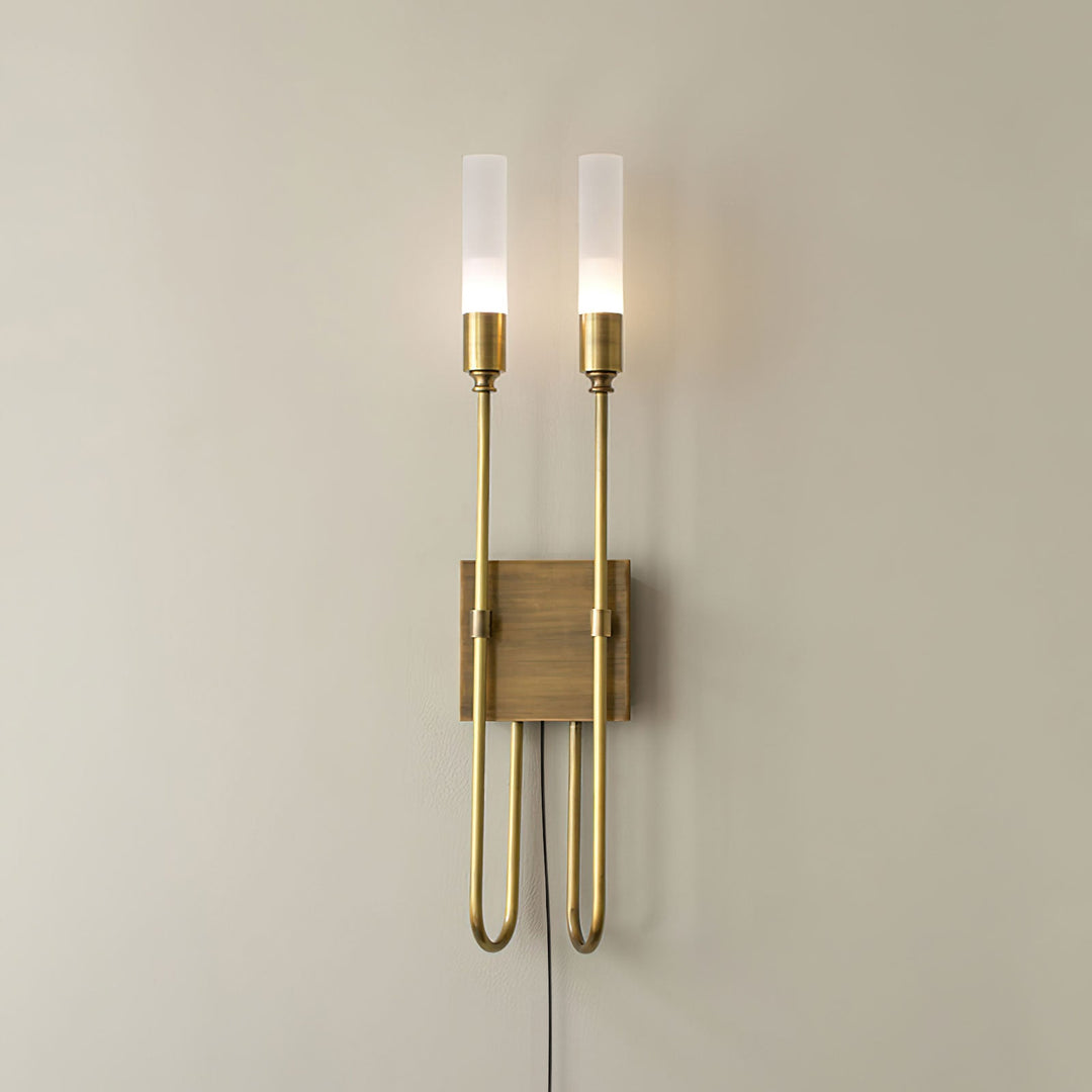 Double Arrow Plug-in Wall Sconce