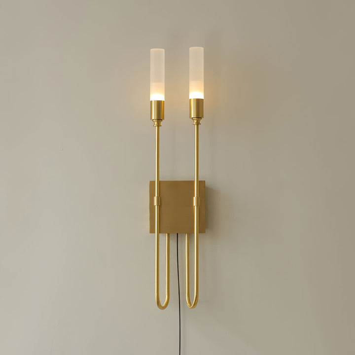 Double Arrow Plug-in Wall Sconce