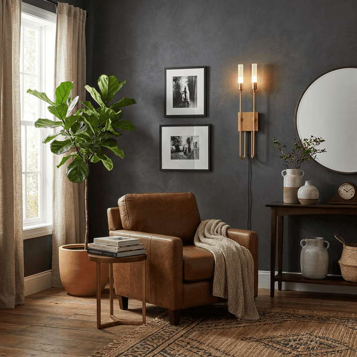 Double Arrow Plug-in Wall Sconce