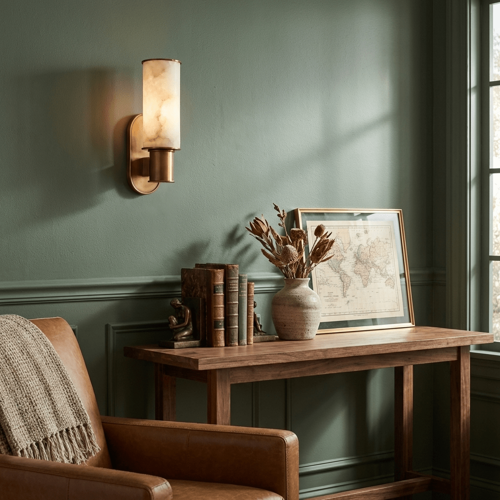 Dualis Alabaster Wall Sconce