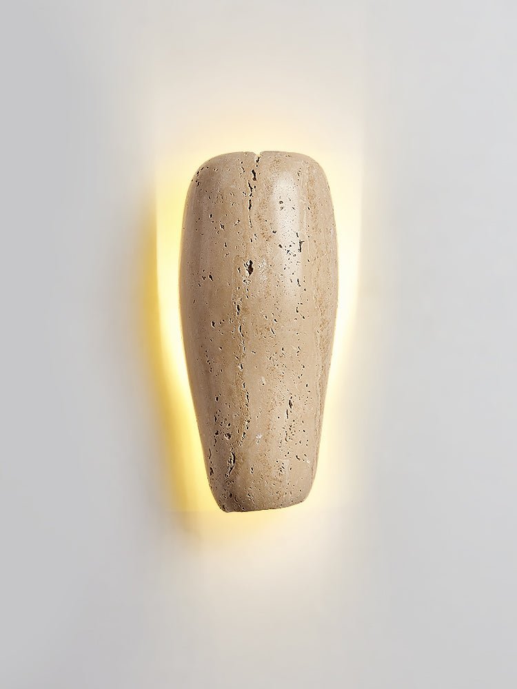 Earthy Stone Wall Sconce