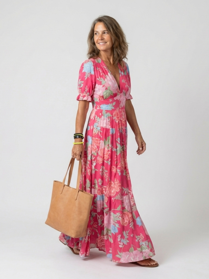 CHIQUE MAXI BLOEMENJURK VOOR VROUWEN