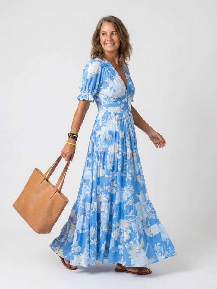CHIQUE MAXI BLOEMENJURK VOOR VROUWEN