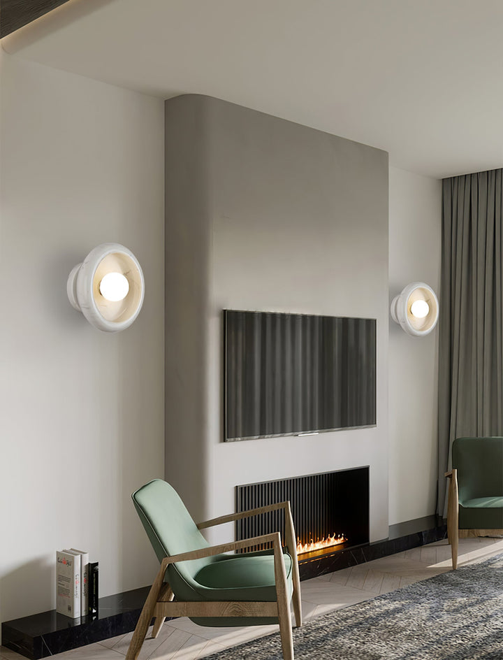 Eclipse Jade Alabaster Wall Sconce