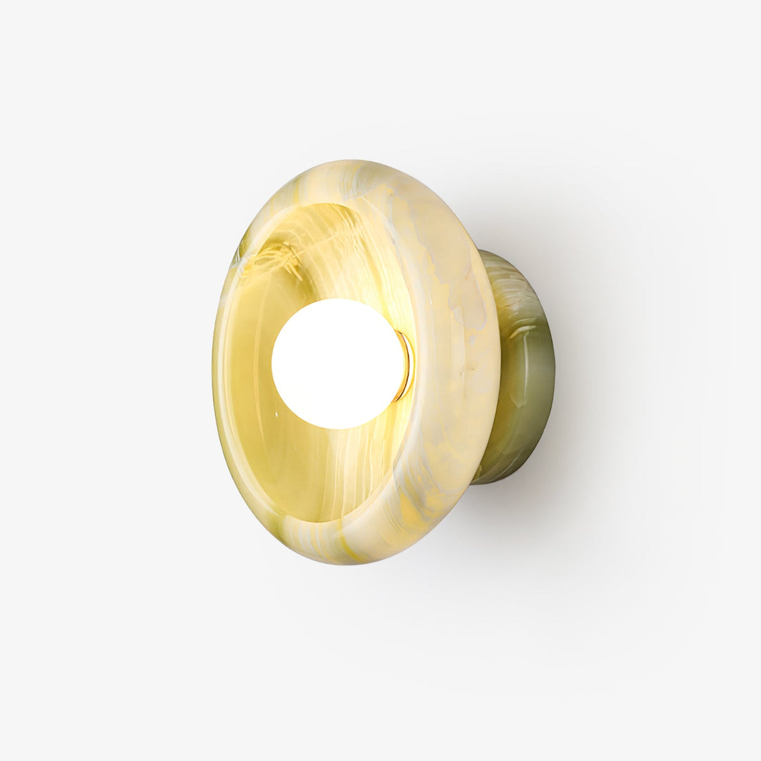 Eclipse Jade Alabaster Wall Sconce