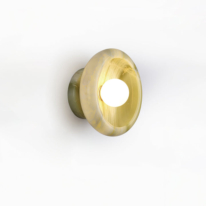 Eclipse Jade Alabaster Wall Sconce