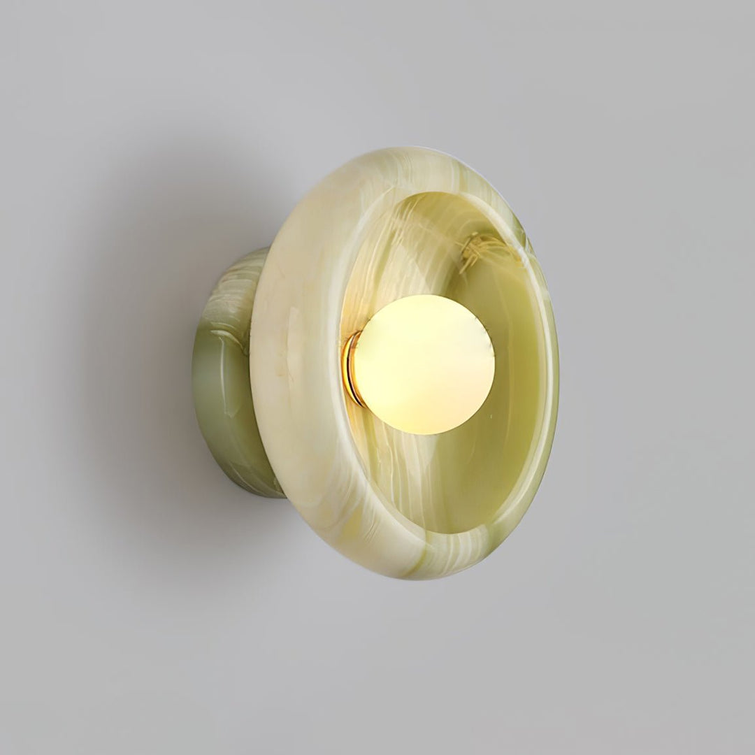 Eclipse Jade Alabaster Wall Sconce