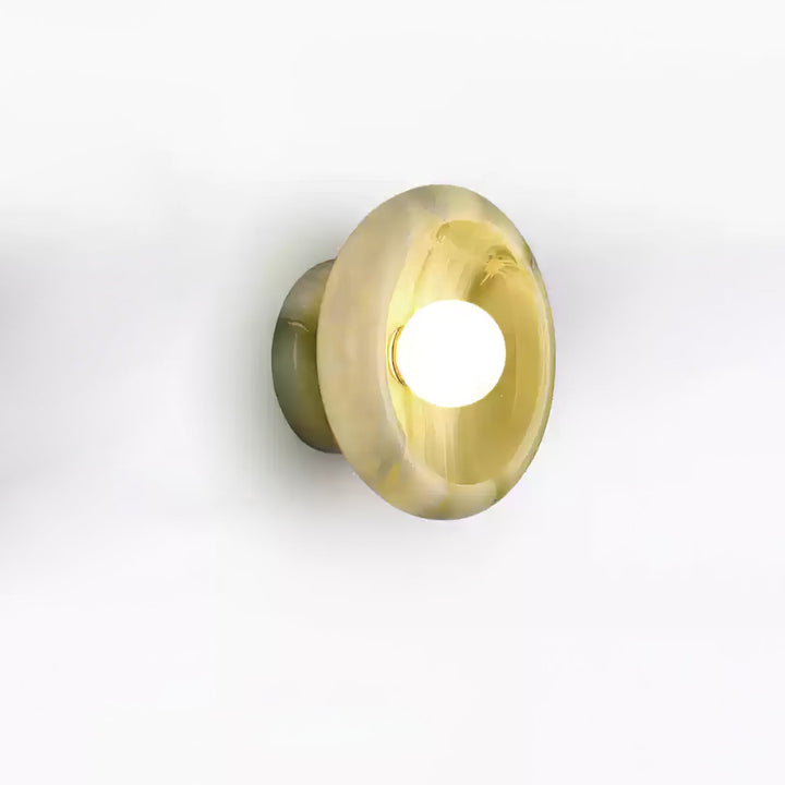 Eclipse Jade Alabaster Wall Sconce