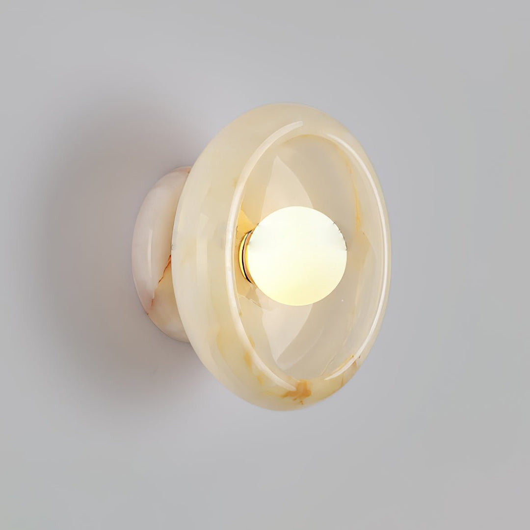 Eclipse Jade Alabaster Wall Sconce