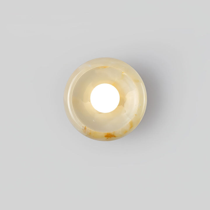 Eclipse Jade Alabaster Wall Sconce