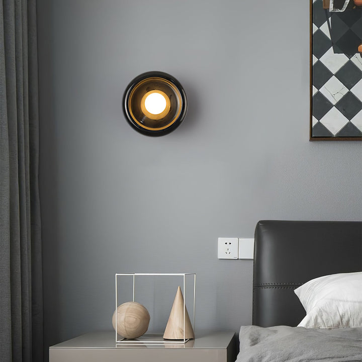 Eclipse Jade Alabaster Wall Sconce