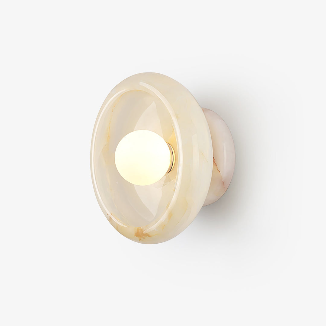 Eclipse Jade Alabaster Wall Sconce