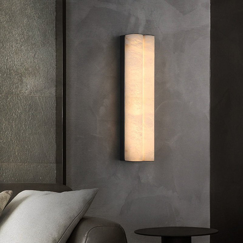 Elaris Alabaster Column Wall Light