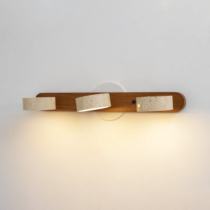 Travertine Duo Wall Light