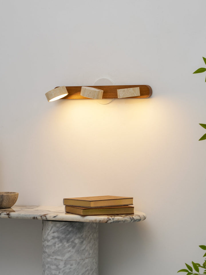 Travertine Duo Wall Light