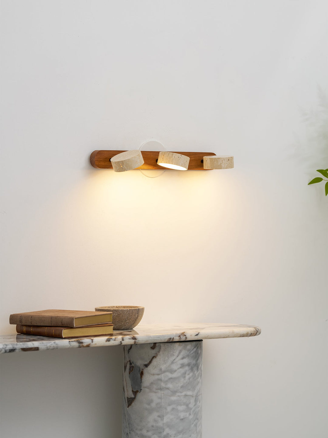 Travertine Duo Wall Light