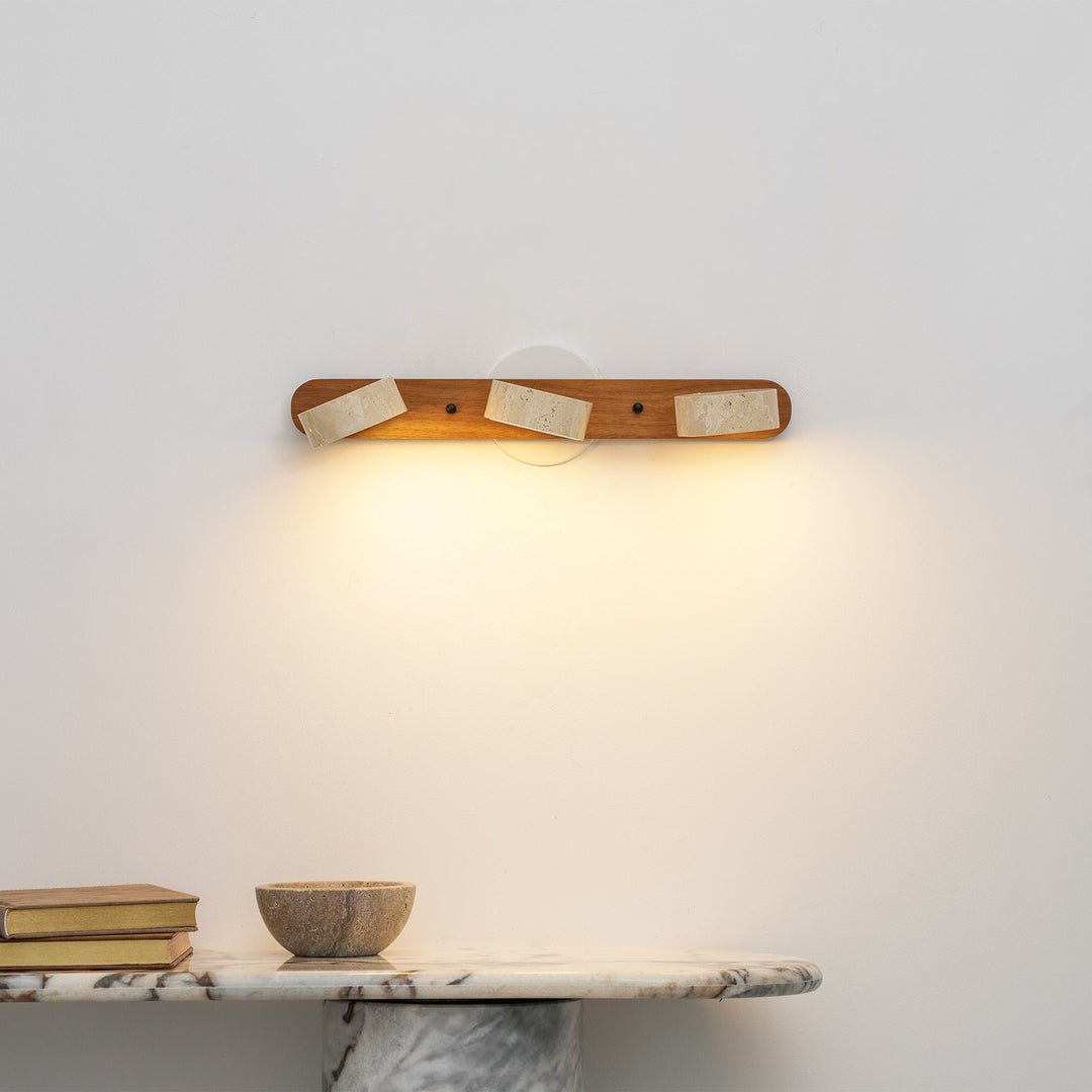 Travertine Duo Wall Light