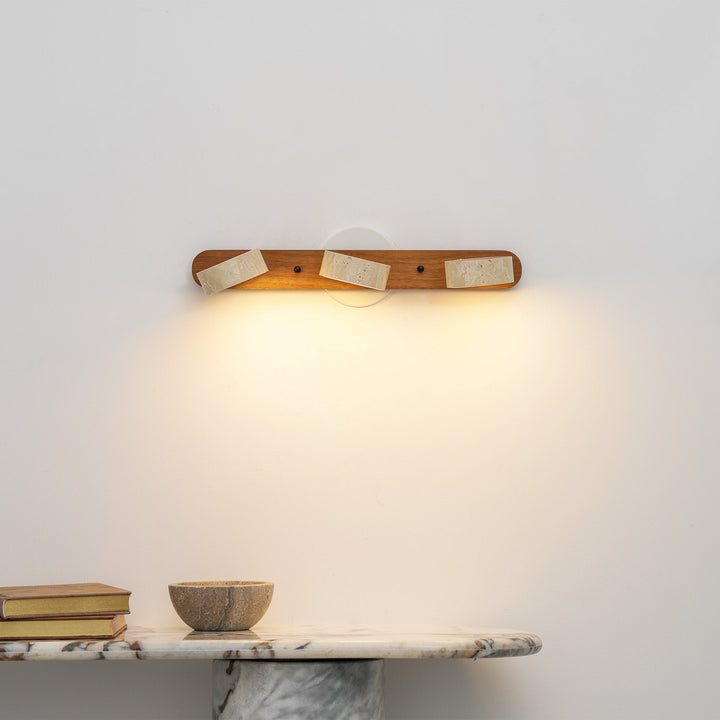 Travertine Duo Wall Light