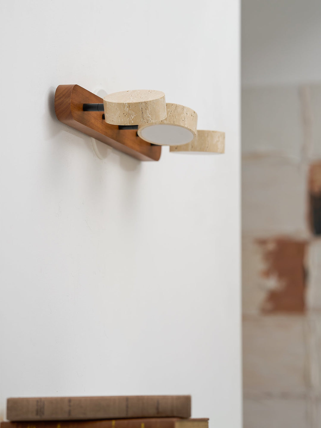 Travertine Duo Wall Light