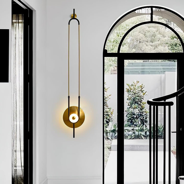Ellipse Ring Marble Wall Light