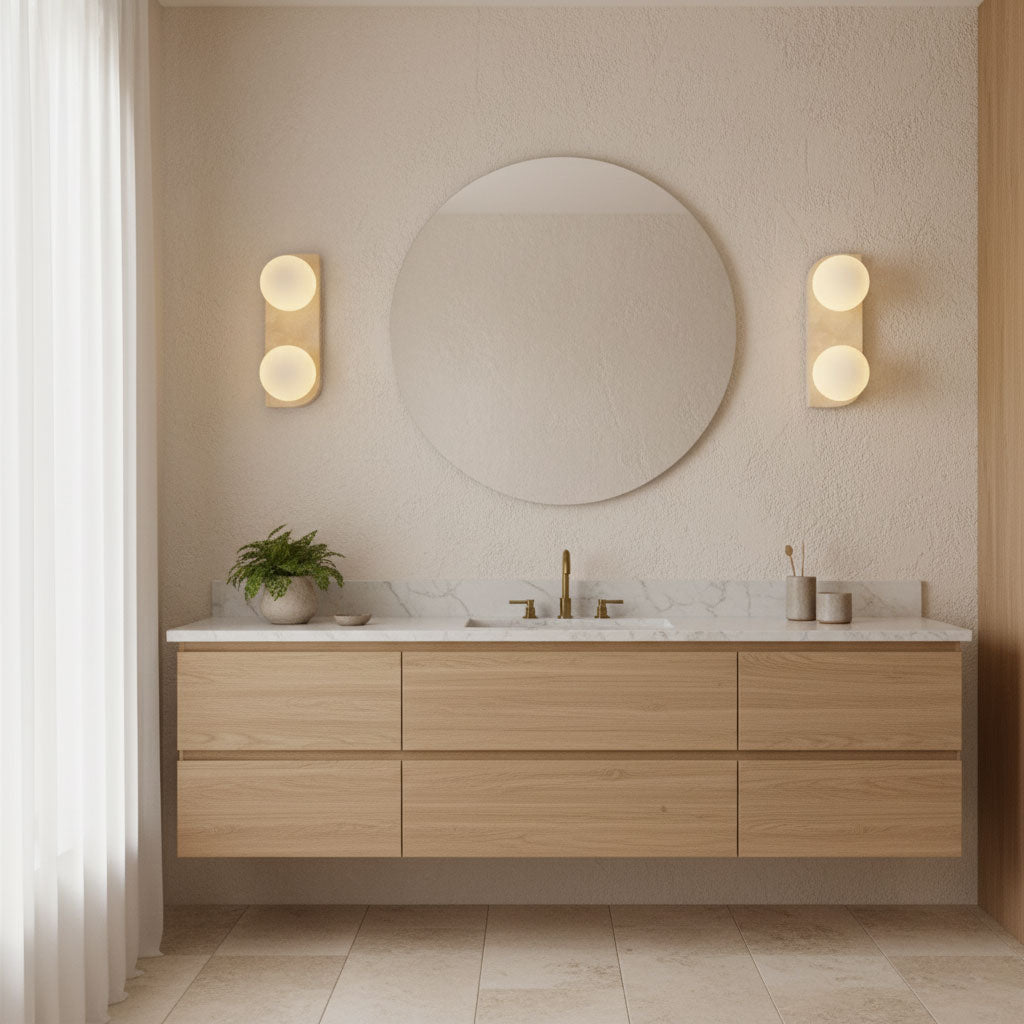 Elysian Travertine Wall Light