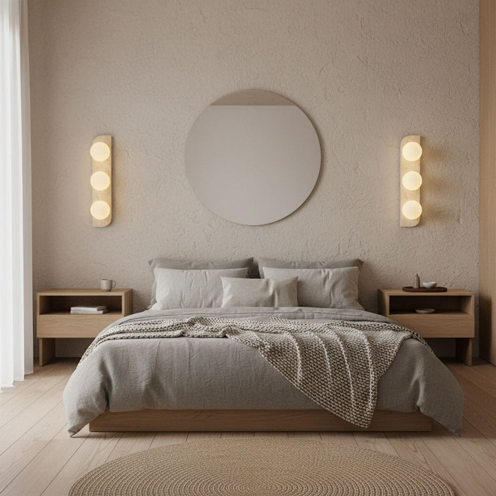 Elysian Travertine Wall Light