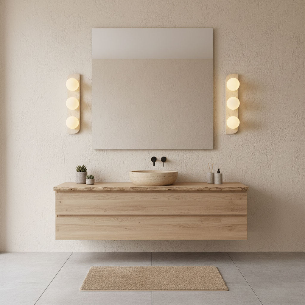 Elysian Travertine Wall Light