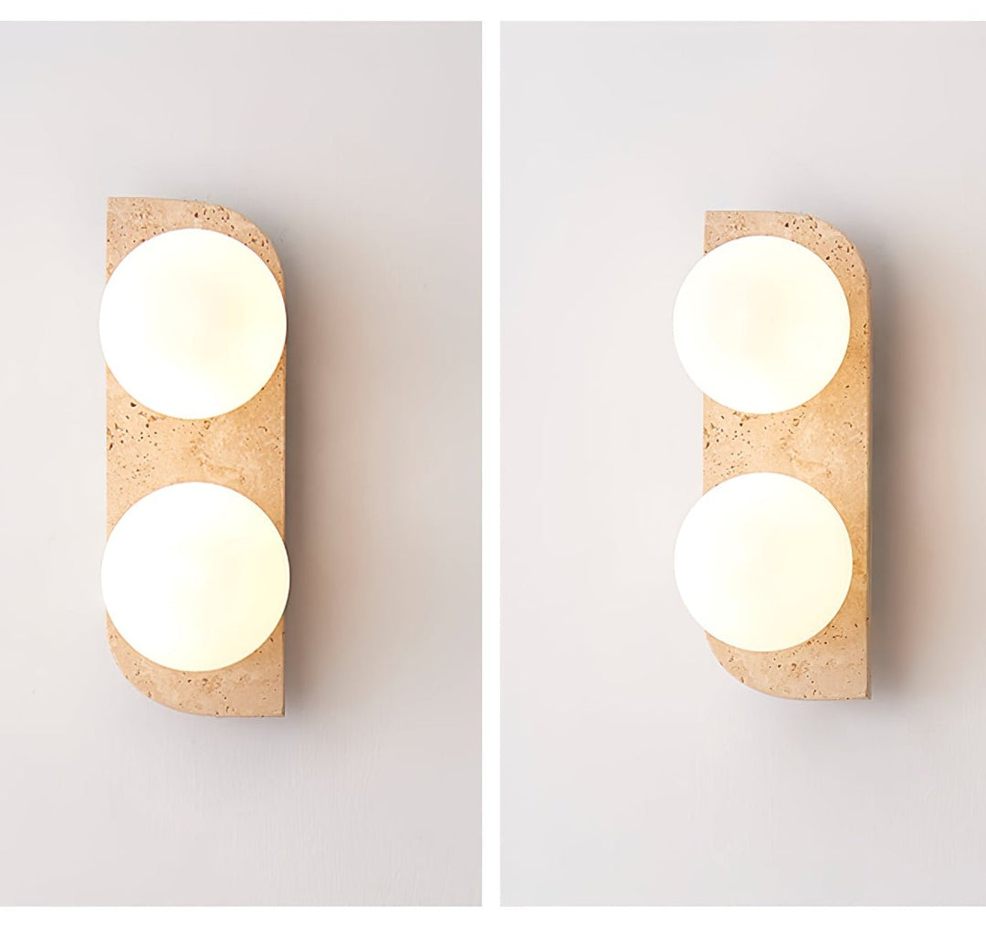 Elysian Travertine Wall Light