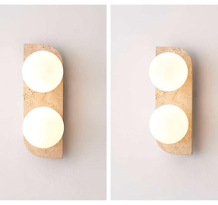 Elysian Travertine Wall Light